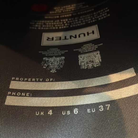 Hunter Womens Boots - Tall Gray Glossy - Picture 5 of 6